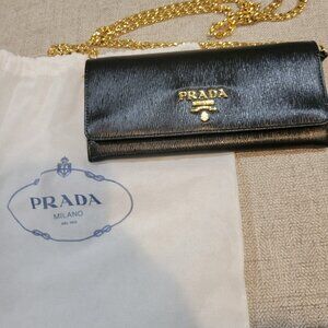 PRADA LEATHER MINI-BAG